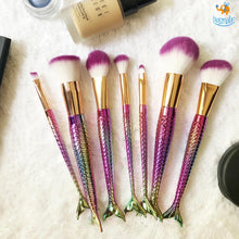 Load image into Gallery viewer, Mermaid Make Up Brushes - Set of 7
