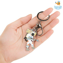Load image into Gallery viewer, Rockstar Astronaut Metallic Keychain
