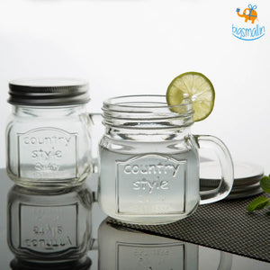 Mini Jar Set with Fork - Set of 6