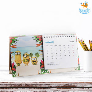 Minions Table Calendar 2019