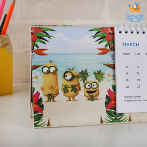 Minions Table Calendar 2019
