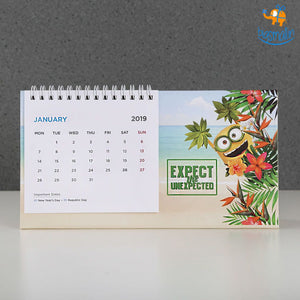 Minions Table Calendar 2019