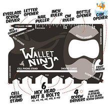 Load image into Gallery viewer, Wallet Ninja 18 in 1 Multi Tool
