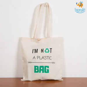 I'm Not a Plastic Tote Bag - Set of 2