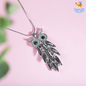 Owl Bling Pendant Chain