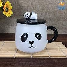 Load image into Gallery viewer, Panda Mug With 3D Lid and Spoon
