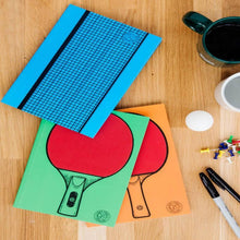 Load image into Gallery viewer, Table Tennis Rubberpad Notebooks - Set of 3
