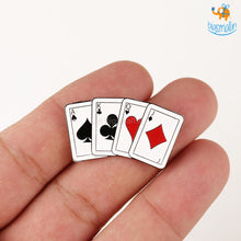 Load image into Gallery viewer, Playing Cards Lapel Pin
