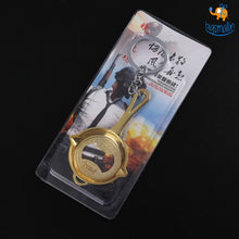 Load image into Gallery viewer, PUBG Pan Metallic Keychain and Bottle-Opener
