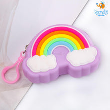 Load image into Gallery viewer, Rainbow Cloud Coin Pouch
