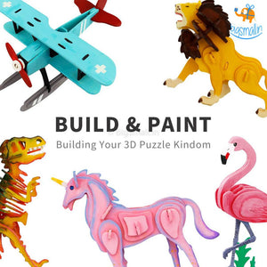 Painting 3D Wooden Puzzle - Butterfly