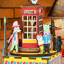 Load image into Gallery viewer, DIY Music Box Wooden Puzzle - Phone Booth
