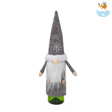 Load image into Gallery viewer, Santa Claus Felt Wine Bottle Covers - Set of 2
