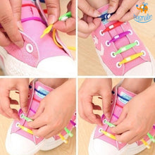 Load image into Gallery viewer, No Tie Snap Shoelaces (Assorted Colors) - 12 Laces
