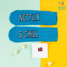 Load image into Gallery viewer, Netflix &amp; Chill Combo - Socks and Pin
