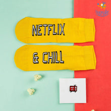 Load image into Gallery viewer, Netflix &amp; Chill Combo - Socks and Pin
