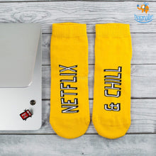 Load image into Gallery viewer, Netflix &amp; Chill Combo - Socks and Pin
