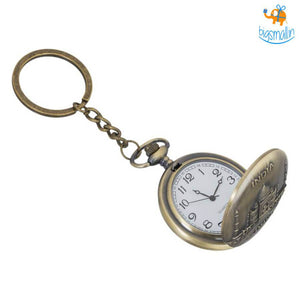 India Souvenir Pocket Watch Keychain