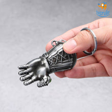 Load image into Gallery viewer, Thanos Infinity Gauntlet Metallic Keychain
