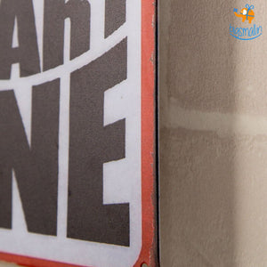 No Fart Zone Tin Board