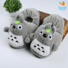 Load image into Gallery viewer, Totoro Plush Slippers (UK Size 4 - 8)
