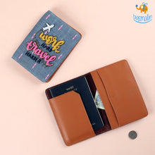 Load image into Gallery viewer, Travel Harder Beaded Passport Cover
