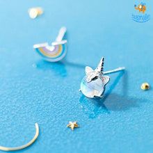 Load image into Gallery viewer, Magical Unicorn Rainbow Ear Studs
