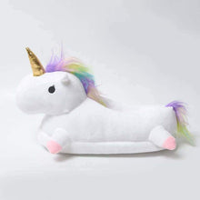 Load image into Gallery viewer, Unicorn Plush Slippers
