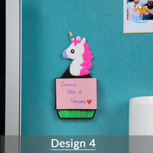 Load image into Gallery viewer, Unicorn Sticky Notes with Magnetic Back
