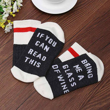 Load image into Gallery viewer, Bring Me Wine Socks
