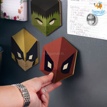 Load image into Gallery viewer, Wooden Superhero Fridge Magnets - Set Of 6
