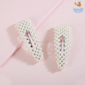 Pearl Hair Clips - Set of 2